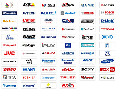 Choose from over 2,600 IP cameras