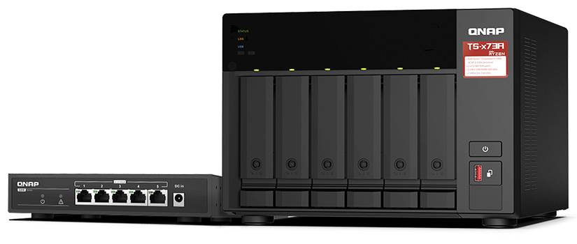 QNAP TS-673A and QSW-1105-5T Bundle Pack