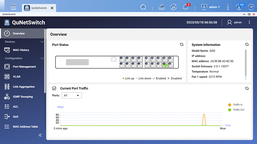 qunetswitch UI