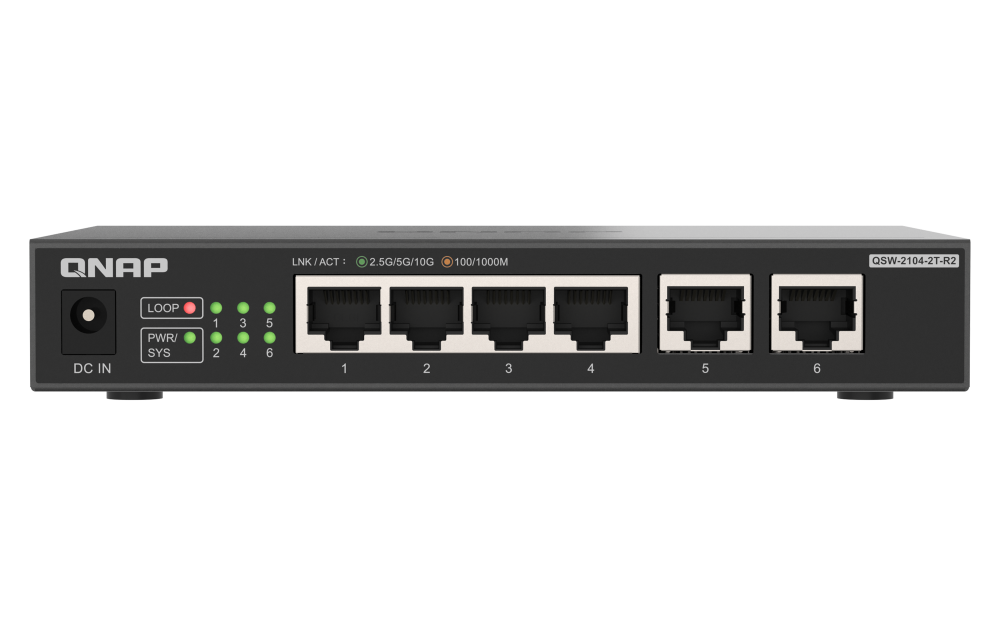 QNAP QSW-2104-2T-R2 Front