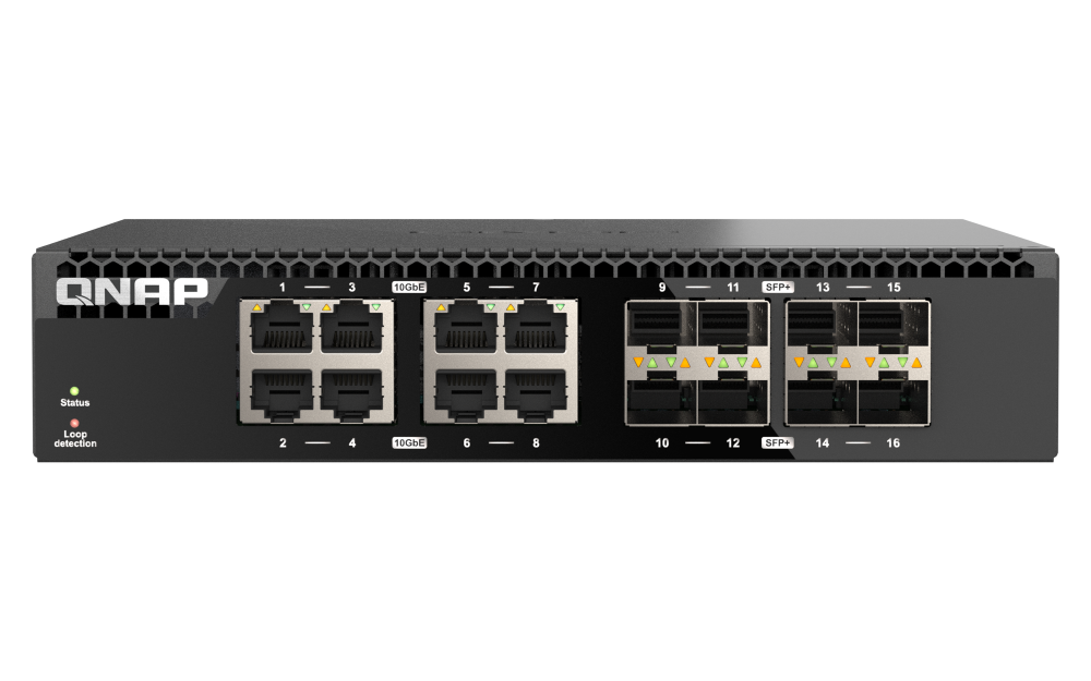 QNAP QSW-3216R-8S8T Front