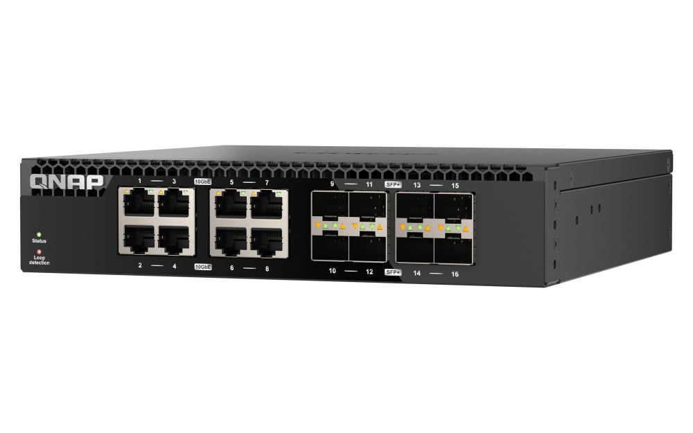 QNAP QSW-3216R-8S8T Top Right