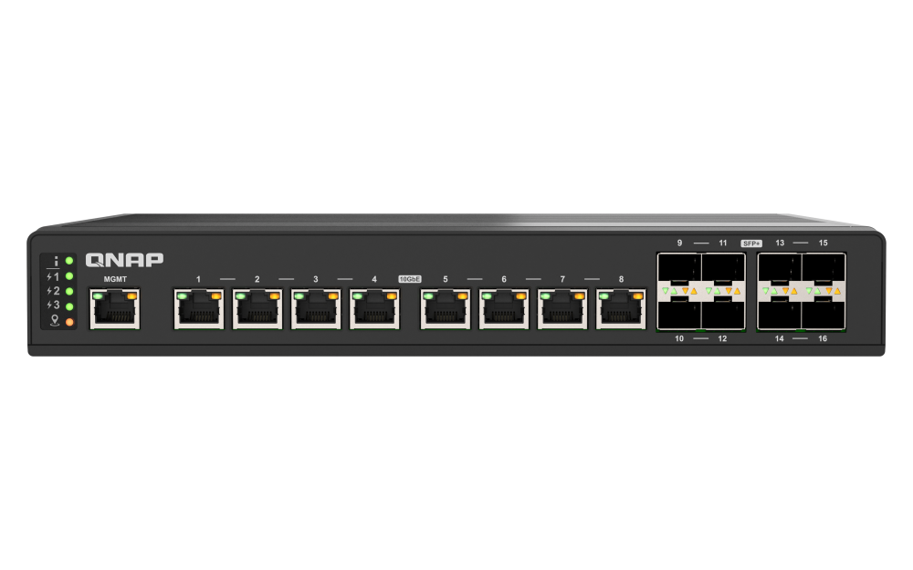 QNAP QSW-IM3216-8S8T Front