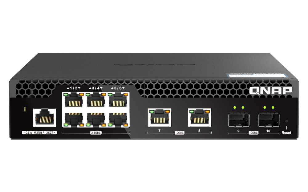 QNAP QSW-M2106R-2S2T Front