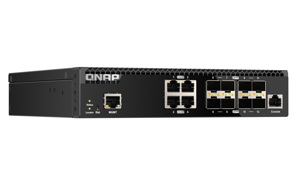 QNAP QSW-M3212R-8S4T Left angle of elevation