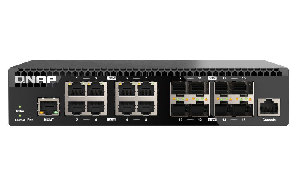 QNAP QSW-M3216R-8S8T Front