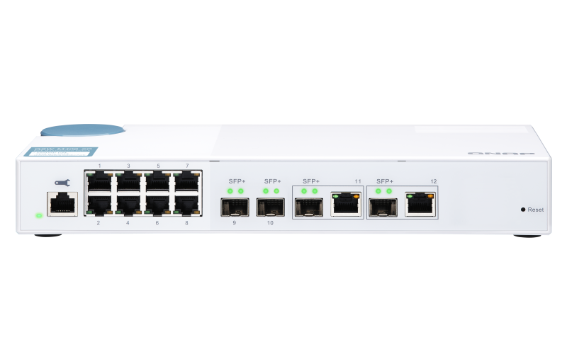 QSW-M2108-2S, Entry-level 10GbE and 2.5GbE Layer 2 Web Managed Switch for  SMB Network Deployment