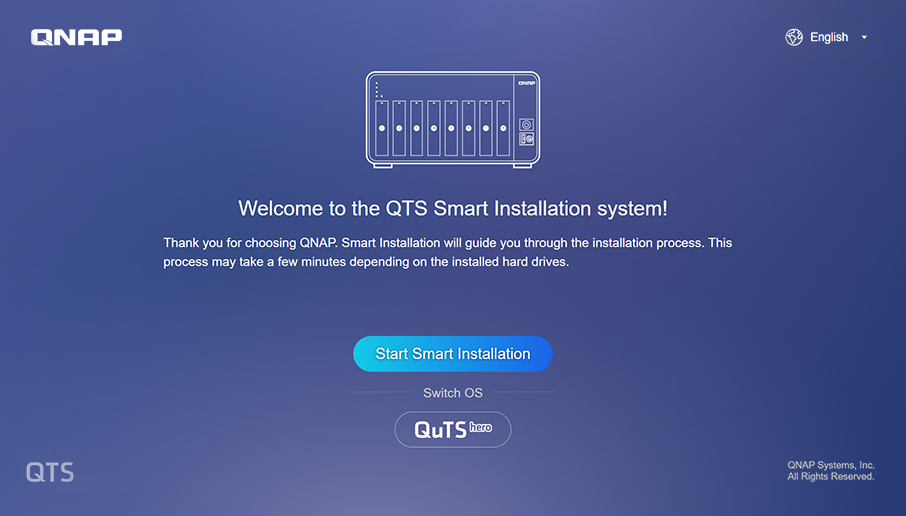 Switch to QTS operating system