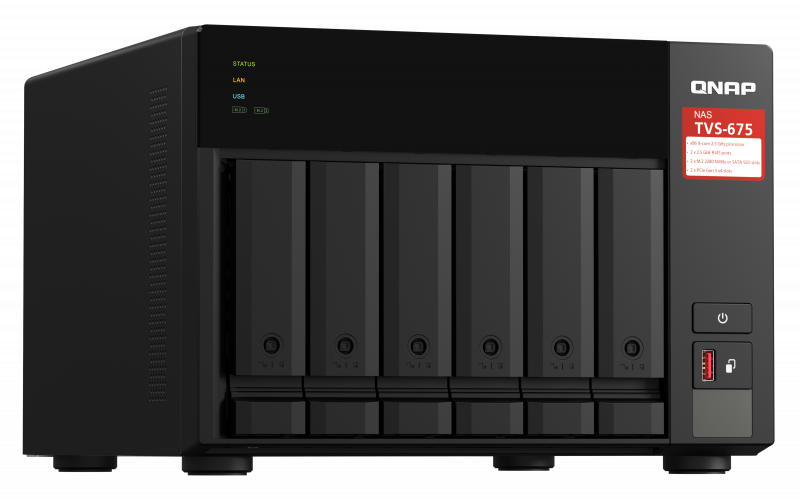 QNAP TBS-464 ultra-thin NAS supports 4 M.2 NVMe SSDs, 2.5GbE